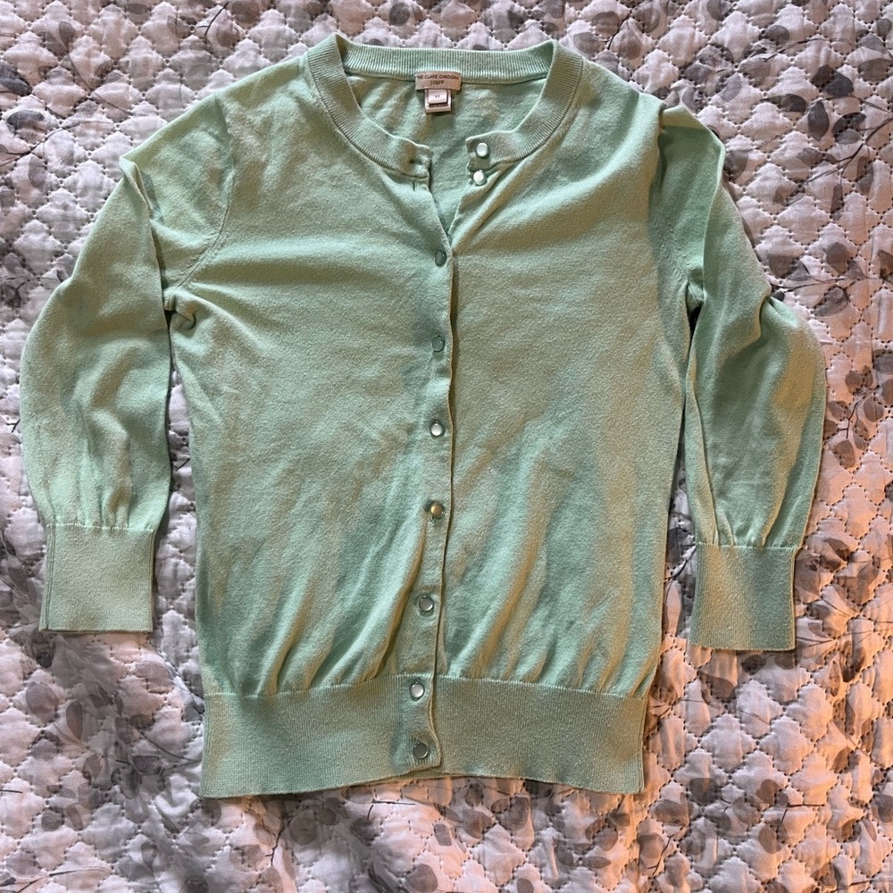 J. Crew Mint Green Women's Cardigan Sweater
